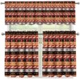 thumbnail image 4 of Southwest Africa Geometric Novelty Kitchen Curtain with Valance Set Light Blocking Farmhouse Rustic Country Short Tier Curtains, 4 of 6