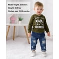 thumbnail image 3 of WESIDOM Toddler Boy Clothes,Long Sleeve Printing Hoodie+Jeans Pants Toddlers Boys Outfits Set 1-6Y Kids Clothing, 3 of 12