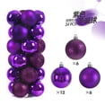 thumbnail image 3 of 24 bolas navideñas decorativas para árbol de Navidad, minibolas irrompibles de varios colores para colgar, decoración para fiestas navideñas, 3 of 5
