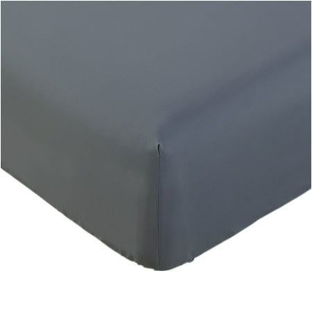 Mellanni Fitted Sheet Twin Gray Brushed Microfiber 1800 Bedding - Wrinkle, Fade, Stain Resistant - Hypoallergenic - (Twin, Gray)