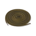 thumbnail image 1 of INSPIRE CHIC Unisex Round Rope Dual Colored Striped 1/5 Thick Boot Shoelace 120cm / 47.24" Dark Yellow Black, 1 of 4