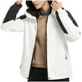 thumbnail image 1 of LOVZFMLL Jackets for Women Ladies Fleece Thickened Warm Hooded Reversible Jacket, 1 of 2