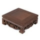 thumbnail image 2 of Pedestal cuadrado de madera maciza, tetera cuadrada pequeña y delicada, base cuadrada de madera, pedestal de exhibición, rendimiento sólido, 2 of 7