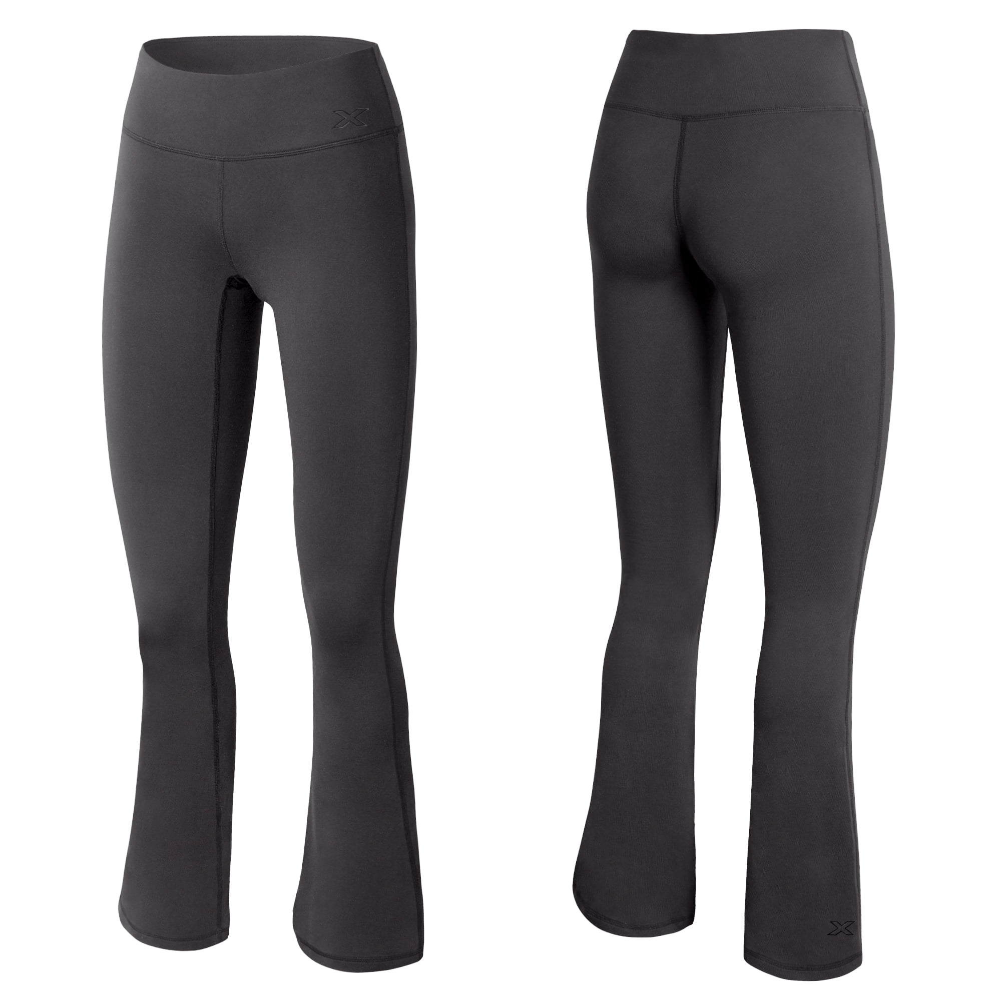 black tight flare pants