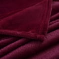 thumbnail image 6 of PiccoCasa 1 Pcs Home Warm Soft Microplush Fleece Solid Throw Blanket Burgundy 60" x 78", 6 of 7
