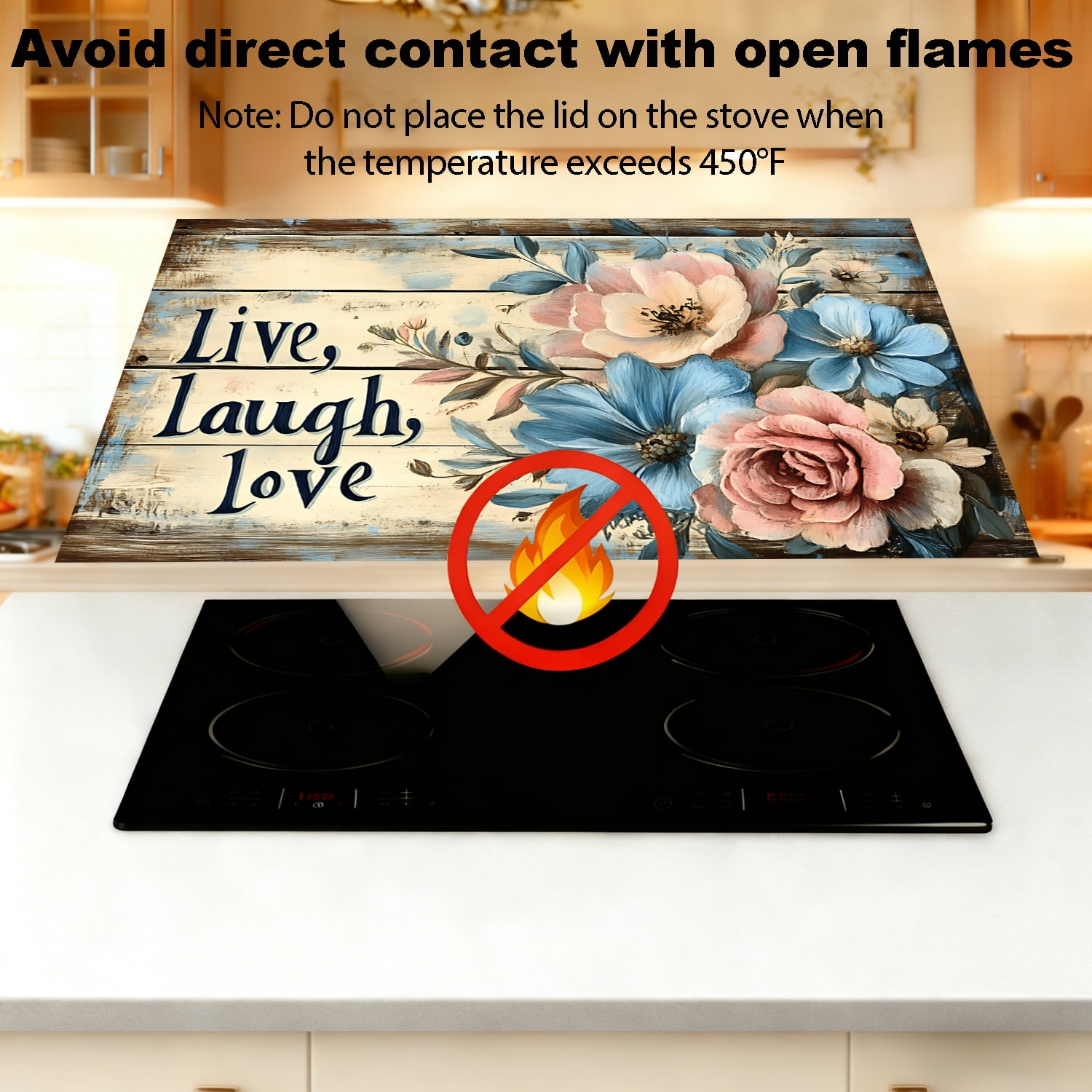 Stove Top Cover for Electric Stove - Stove Mat for Glass Top, Multi-Functional Electric Oven Cover, Glass Cooktop Protector For Kitchen, Heat Resistant Anti-Slip Pad 28"x20"