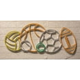 thumbnail image 4 of Glowneon Soccer Ball Basketball Volleyball Tennis Sports Led Light Wall Art Decor 25in x 10in, 4 of 4