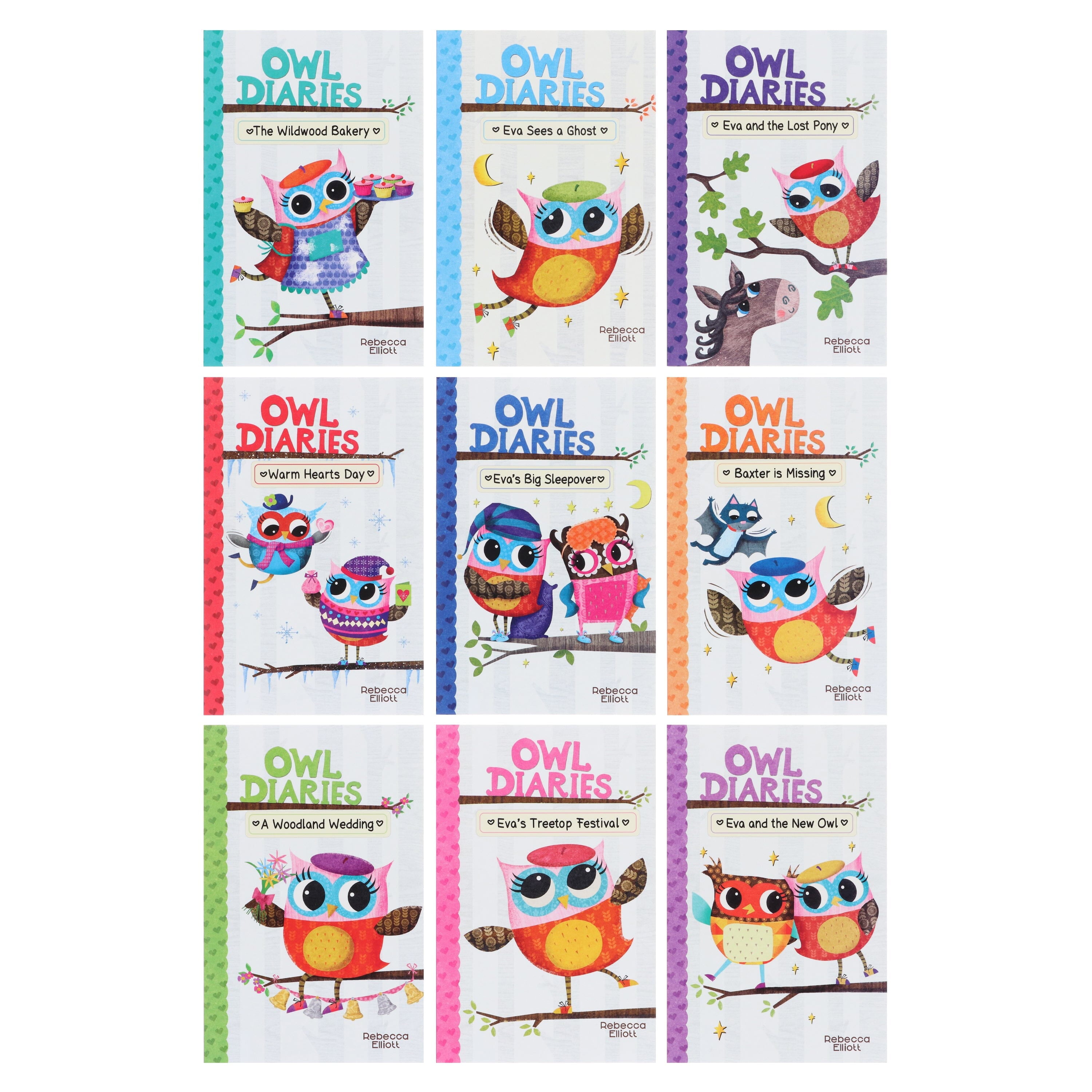 Owl Diaries Series By Rebecca Elliott: illustrated 18 Books Box Set - Ages 5+ - Paperback