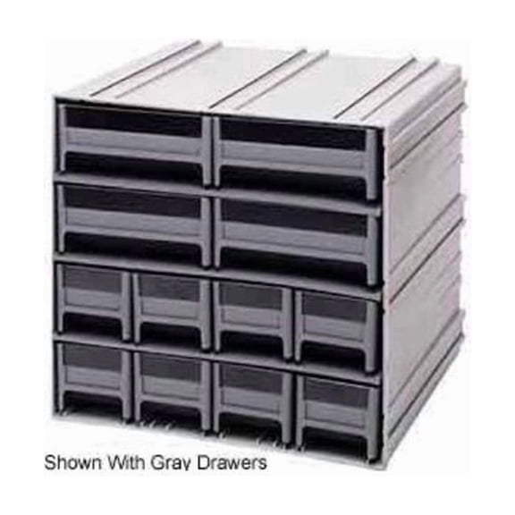 Quantum Interlocking Storage Cabinet QIC-8143 - 11-3/4"Wx11-3/8"Dx11"H - 12 Blue Drawers