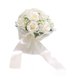 thumbnail image 4 of Ramo de novia para dama de honor, flores rosas artificiales, elegante y decorativo. Blanco, 4 of 9