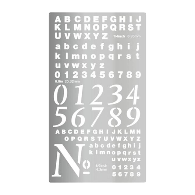 yuksok Metal Journal Stencil Drawing Stencil for Diary Monthly Spread Habit Tracker Style B