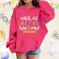 thumbnail image 2 of Bobifish Little Girls Back To School Hoodie Cute Kindergarten Pencil Graphic Sweatshirts Long Sleeve School Kids Pullover Top, 2 of 4