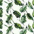thumbnail image 6 of HAOXIT Round Table Cloths , Tropical Plants Party Tablecloth Waterproof Polyester Table Covers for Kitchen Dinning Wedding Decoration, Stain/Wrinkle Resistant, Washable, Green Leaves 38-42, 6 of 8
