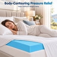 thumbnail image 3 of Subrtex 2 Inch Queen Memory Foam Mattress Topper, Gel Infused Bed Topper for Pressure Relief, Ventilated Comfort, CertiPUR-US Certified, 3 of 11