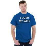 Fishing Mens T-Shirts T Shirts Tees Tshirt Love My Wife Fisherman Husband Gift