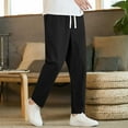 thumbnail image 5 of lkfuzj Men's All-Season Casual Jogger Pants with Elastic Waist & Pockets, Breathable Polyester Fabric, Stretchy Design for Running, Yoga, Gym, Outdoor & Daily Wear, 5 of 5