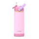thumbnail image 1 of Ntswasd Botella De Agua Para Niños Con Pajita, Vasos Aislados Para Niños De 18 Oz Con Acero Inoxidable A Prueba De Fugas Para La Escuela, Niños, Niñas, Deportes Y Viajes (Rosa), 1 of 5