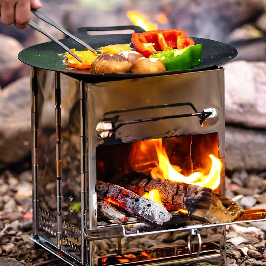 Wood Fire Stove Wind-proof Alcohol Stove Furnaces Cook Gas Burners Wood Burners