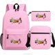 thumbnail image 4 of STUMBLE-mochila escolar de lona impermeable para adolescentes, niñas y niños, Mochilas Kawaii para estudiantes, Mochilas para portátil de 3 piezas, 4 of 4