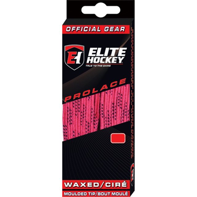 Elite Hockey Prolace - Cordones Encerados Para Patines De Hockey (Rosa 120 Pulgadas)