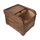 thumbnail image 1 of Contenedor de madera para alimentos, almacenamiento en seco, contenedor de arroz, caja de almacenamiento de arroz, contenedor de madera Marrón oscuro, 1 of 9