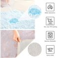 thumbnail image 6 of Dreamtimes Rose Gold Musical Note Bath Mat for Bathroom Shower U Shape Toilet Rugs Contour Carpet Set, Fluffy Absorbent & Machine Washable, 2 Piece, 6 of 6