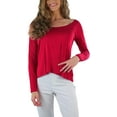 thumbnail image 7 of ToBeInStyle Women's Long Sleeve Round Crew Neck T-Shirt, 7 of 7