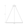 thumbnail image 3 of Eurofase 31473-032 Spunto 61 in. Brushed Gold White Glass Chandelier, 3 of 4