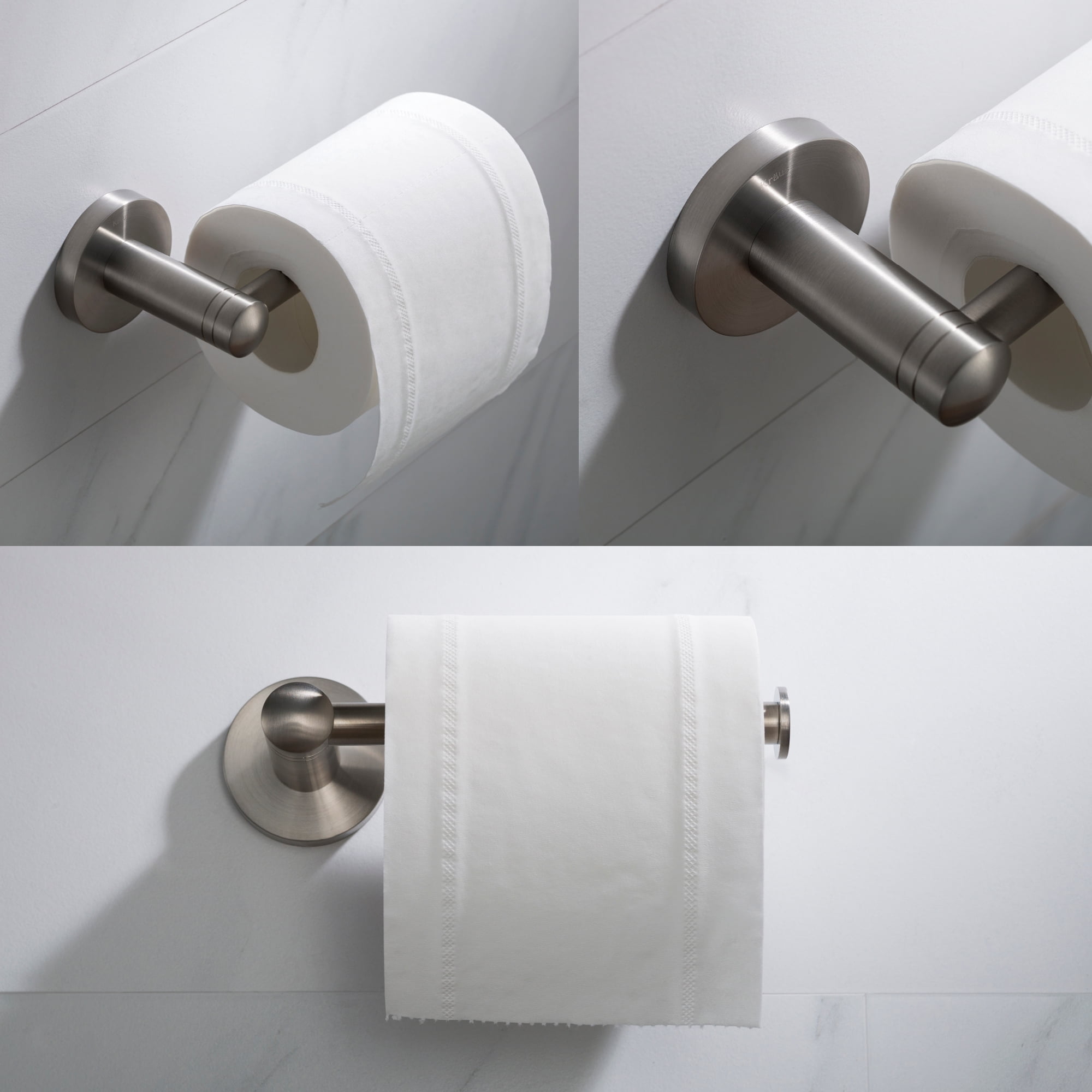 KRAUS Elie Bathroom Toilet Paper Holder, Brushed Nickel Finish