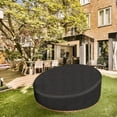 thumbnail image 5 of Outdoor Daybed Cover, 90" x 33" Round Patio Sofa Cover, Heavy Duty Waterproof Daybed Cover, 210D Oxford Cloth Patio Garden Furniture Sofa Canopy Daybed Cover, 5 of 6