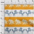 thumbnail image 1 of oneOone Polyester Lycra Fabric Stripe|Elephant & Horse Ikat Print Fabric BTY 56 Inch Wide, 1 of 3