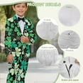 thumbnail image 6 of Xoenoiee Shamrock Print Boys Suit Slim Fit 2 Piece Formal Suits for Kids St. Patrick's Day Wedding Dress Tuxedos Blazer Pants Suits Set, Size 7-8 Years, 6 of 7