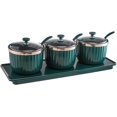 thumbnail image 1 of Seasoning Organizer Container Spice Jar Kitchen Spice Pot Spice Box Sturdy PP Material with Lid and Spoon,3 Pieces, 1 of 5