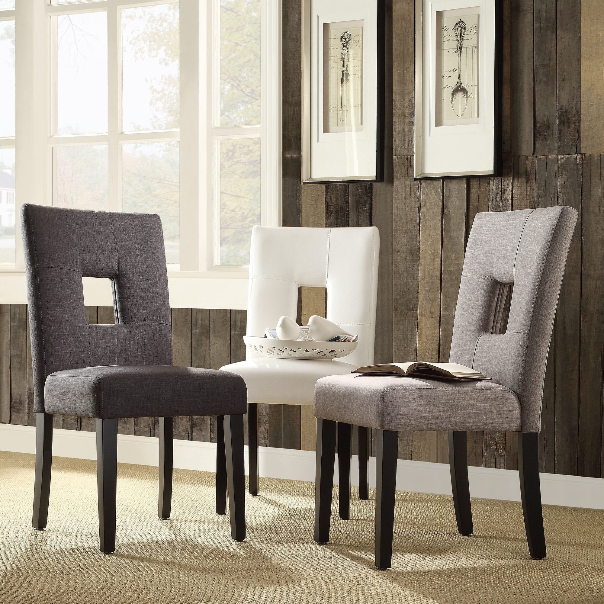 Inspire Q Mendoza Keyhole Back Dining Chairs Set Of 2 By Bold Inspire Q Mendoza Keyhole Back Dining Chairs Set Of 2 By Bold Com