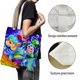 thumbnail image 3 of Kirby Star Bolso de tela con estampado de lienzo para mujer, bolsa de compras reutilizable y estética, con cremallera interior, regalo para mujer, 35 × 40 cm., 3 of 6