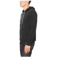 thumbnail image 3 of Bella + Canvas Unisex Poly-Cotton Fleece Full-Zip Hoodie, Small, ASPHALT, 3 of 4