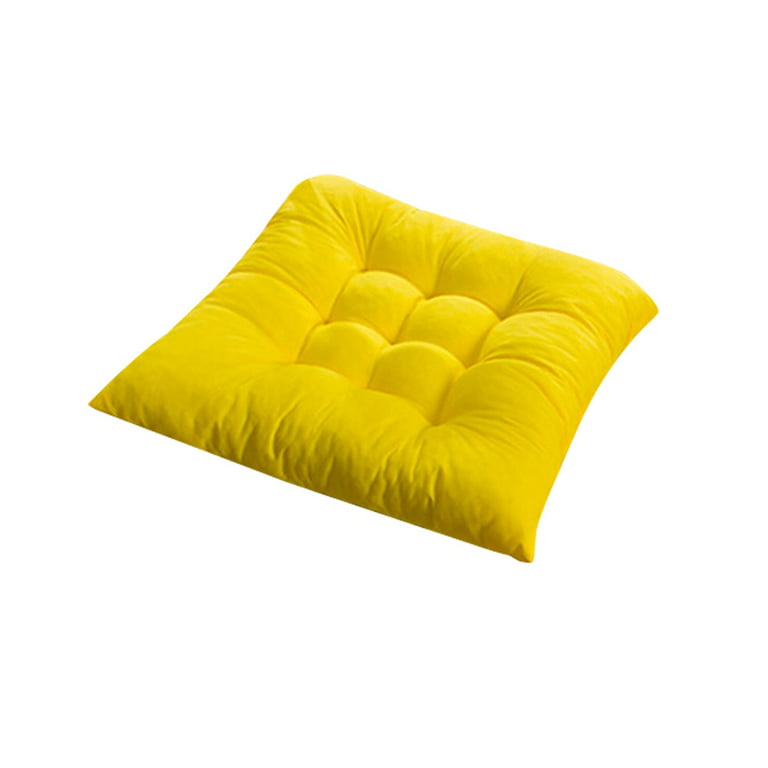 Seat Cushion Soft Chair Pads Ultra Soft Warm Chair Cushion Pillow Non-Skid  Backing Cushion For Home Office Yellow 