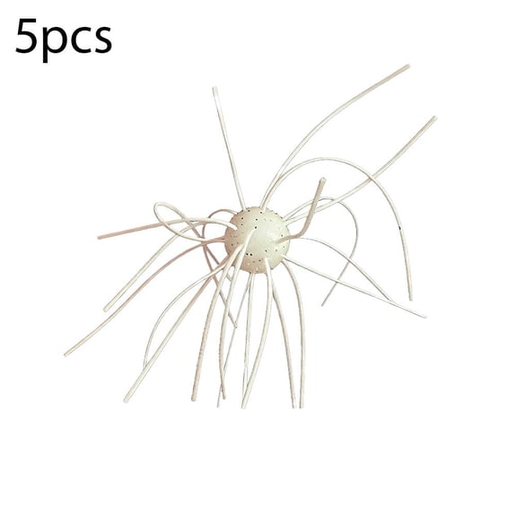 5 Pack Simulation Sea Urchin Fishing Lures, Soft Floating Bait for Bass Trout, Reflective Soft Lifelike Design Freshwater Saltwater