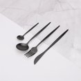 thumbnail image 1 of Juego de cubiertos de acero inoxidable 18/10, vajilla dorada, cuchara, tenedor, arcoíris, tenedores de fruta, juegos de vajilla de cocina Fivean unisex, 1 of 2