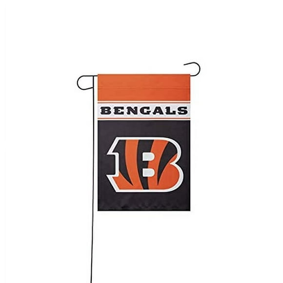 Bandera de jardín FOCO, logotipo del equipo de la NFL de los Cincinnati Bengals