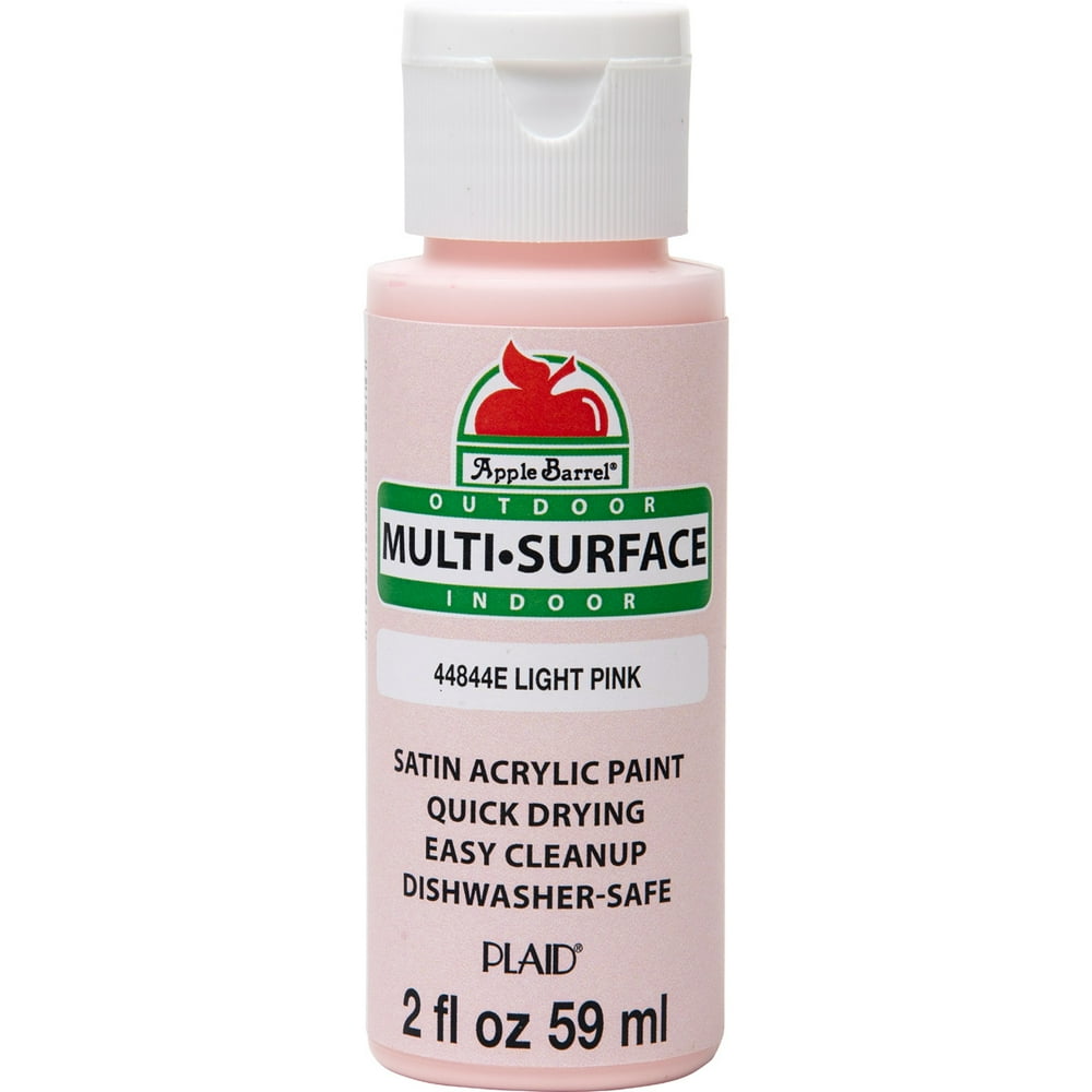 Apple Barrel 44844e Multi Surface Acrylic Craft Paint Light Pink 2 Fl Oz