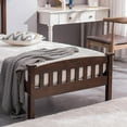 thumbnail image 5 of UBesGoo Wood Platform Bed with Headboard And Footboard,Walnut Twin, 5 of 9