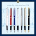 thumbnail image 7 of Waterman Hemisphere Fountain Pen | Gloss Black with 23k Gold Trim | Medium Nib | Blue Ink | Gift Box, 7 of 7