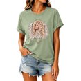 thumbnail image 3 of Women's Dolly Country Music Legend Shirts Casual Graphic Tee Short Sleeve Crew Neck Top Vintage Retro Loose Fit Shirt T Shirt, 3 of 5