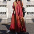 thumbnail image 1 of Robe Longue Maxi Décontractée Vintage à Manches Longues pour Femmes, Kaftan Femme, Robe de Soirée Solide - D Rouge / 5TG / Chine, 1 of 10