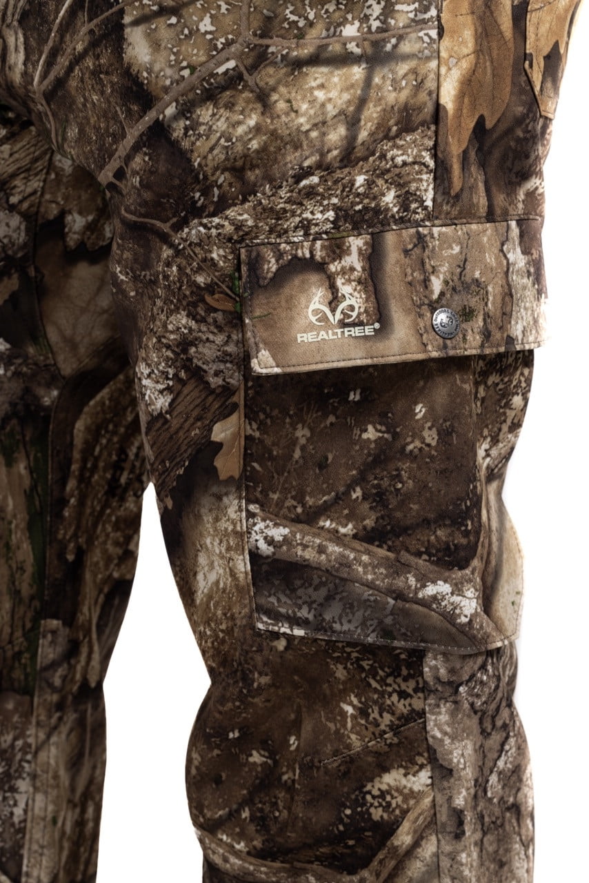 Realtree Men's All-Season Hunting Cargo Pants – APX Camo, Stretch Fabric, 6 Pockets, Sizes S–5XL