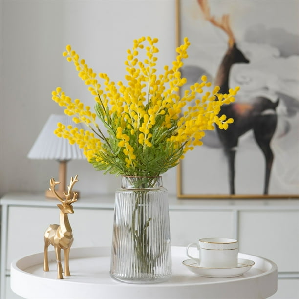 Flor de simulación de acacias, flor de semilla de amor de simulación