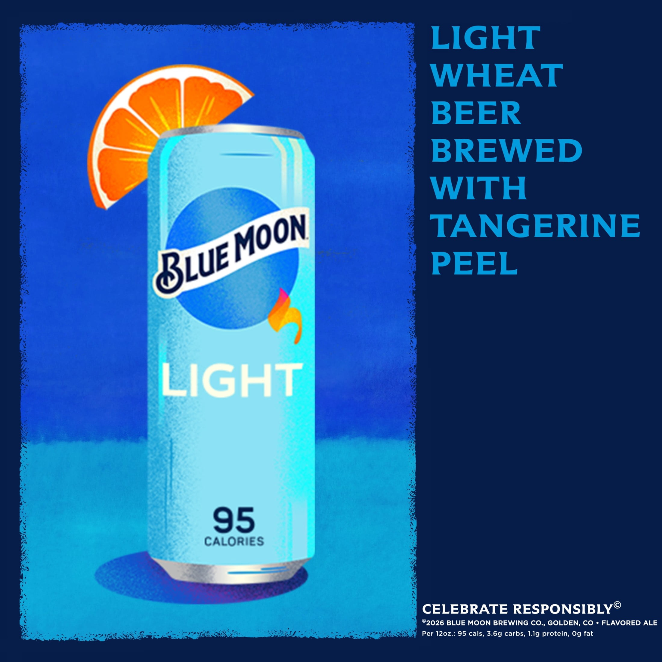 Blue Moon Light Craft Beer, 12 Pack, 12 fl oz Aluminum Cans, 4% ABV