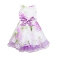 thumbnail image 6 of Girls Dress Tulle Bridal Lace With Flower Detailing Purple 7, 6 of 6