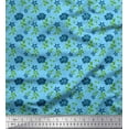 thumbnail image 1 of Soimoi Cotton Duck Fabric Check,Leaves & Floral Artistic Decor Fabric Printed Yard 42 Inch Wide, 1 of 1